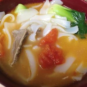 Beef and Tomato Ho Fun Soup